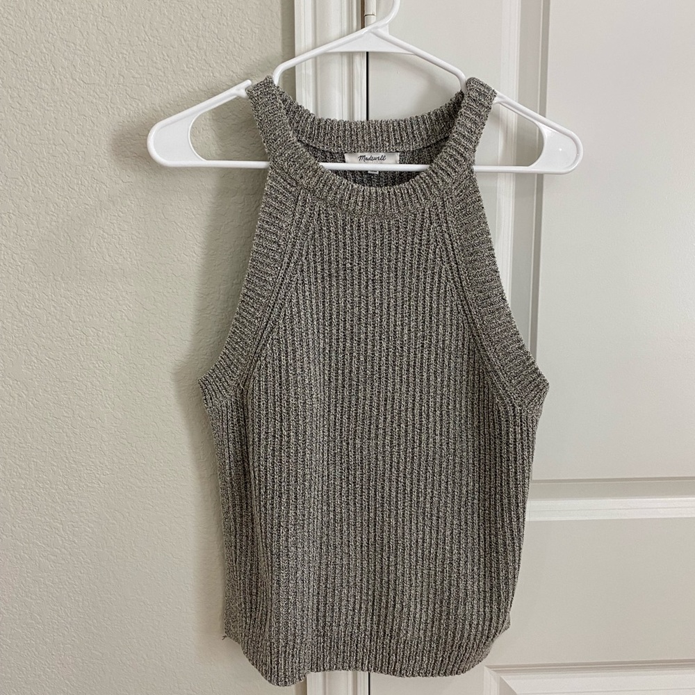 Madewell Valley Sweater Tank in Grey